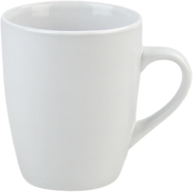 Coupe Stoneware Set of 4 Coffee Mugs, White