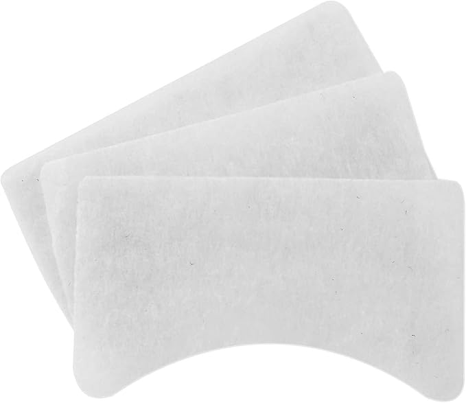 OVENTE 1.5 Liter Electric Deep Fryer FDM1501BR Charcoal and Oil Vapor Replacement Filter Set Pack of 3, White and Black ACPFDM1503