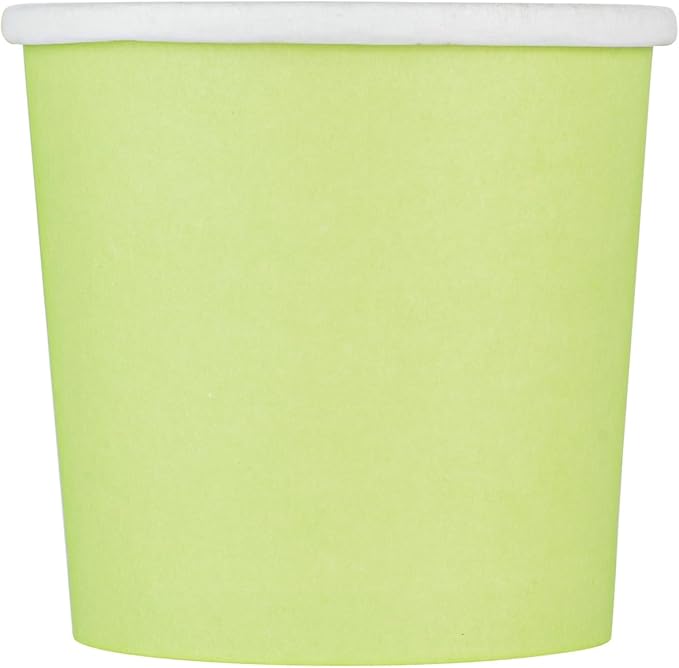 Bio Tek 12 Ounce Disposable Soup Cups, 200 Microwavable Paper Soup Cups - Vented Lids Sold Separately, Hot And Cold Foods, Green Paper To Go Soup Containers, For Desserts Or Treats - Restaurantware