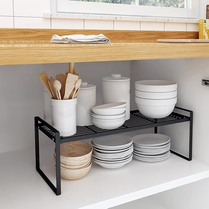 Kitchen Storage Rack Kitchen Dish Drying Rack Tableware Bowl Seasoning Spice Jar Over Sink Storage Holder Organization Shelf Storage Shelves (Color : 50 x 18.5cm) (50 x 18.5cm)