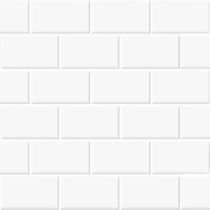 Décor Wow Peel & Stick Backsplash for Kitchen & Bathroom White Subway, 1 sq ft (8-Pack)