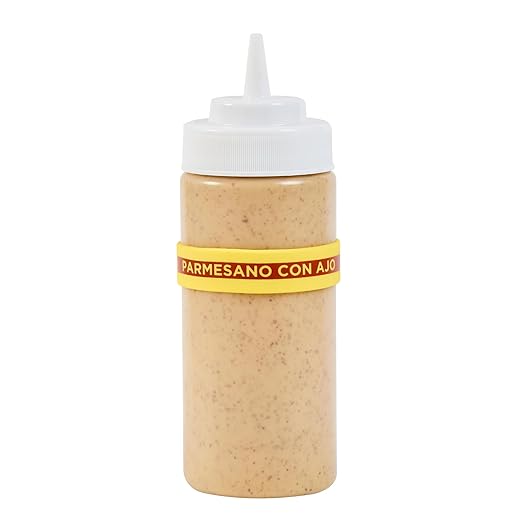Restaurantware Silicone Squeeze Bottle Band 10 Count 2.75 Inch Dishwasher Safe Condiment Identification Band, Garlic Parmesan Yellow Non-Slip Band for Condiment Labeling at Restaurants, Food Trucks