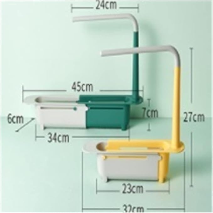 Kitchen Storage Rack Shelf Kitchen Sinks Organizer Soap Sponge Holder Sink Drain Rack Storage Basket Kitchen Gadgets Accessories Tool Storage Shelves (Color : Black) (Mug)