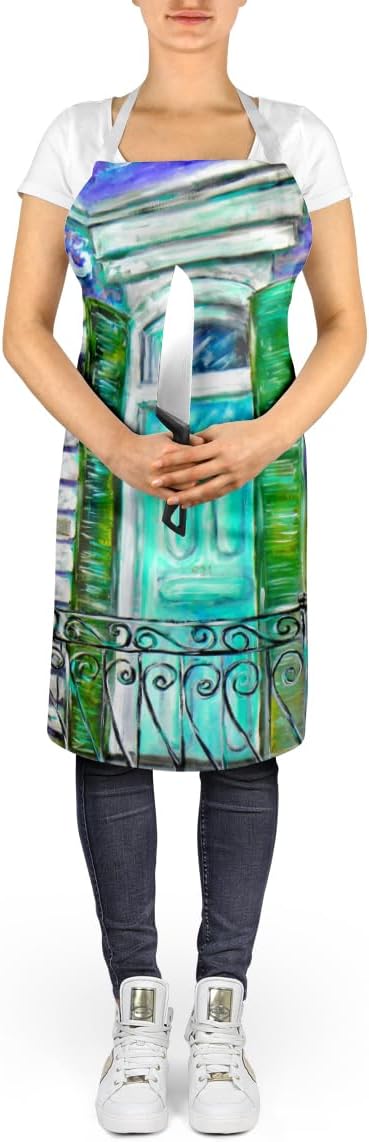 Caroline's Treasures The House Next Door Apron Cooking Kitchen Server Baking Crafts Gardening for Adult Women Men, Unisex, Large, Multicolor
