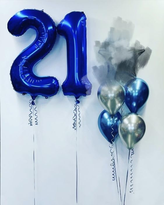 Balloon Numbers 40 Inch, Balloons 0 Number for Baby Birthday, Navy Blue Balloon for Baby Shower, Big Baloon for 10, 20, 100, 2025 Graduation Wedding Anniversaries Party