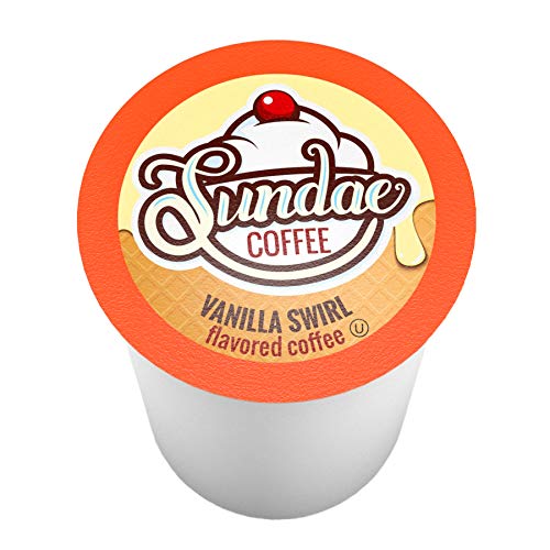 Two Rivers Coffee Ice Cream Flavored Coffee Pods, Variety Sampler Pack for Keurig 2.0 K Cup Brewers, 100 Count