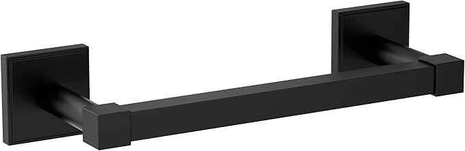 Amerock Appoint Matte Black 8 inch (203mm) Towel Bar, BH36075MB