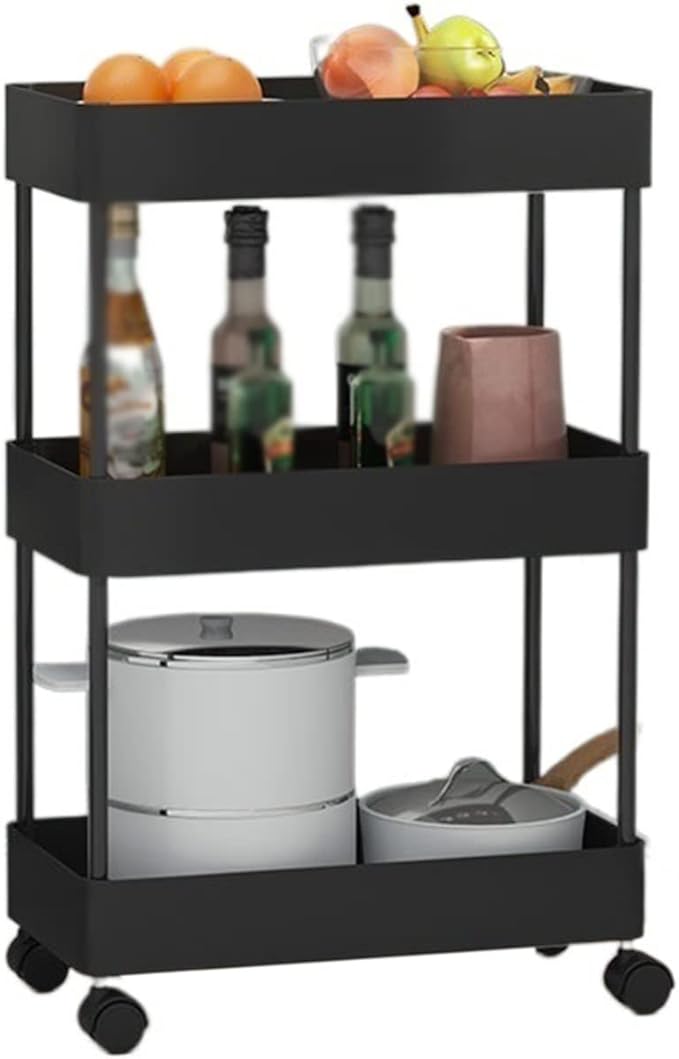 Kitchen Storage Rack Kitchen Rack Floor-to-Ceiling Multi-Layer Removable Crevice Storage Rack Supplies Home Space-Saving Storage Shelves (Color : A-40.5x13.5x87cm) (D 40.5x22.5x62cm)