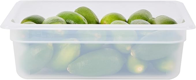 Restaurantware Food Storage Container 10 Pack of 12.7 x 10.3 x 3.9 Inches Plastic Stackable Storage Box White Reusable Label Container Dishwasher Safe For Restaurants And Kitchens