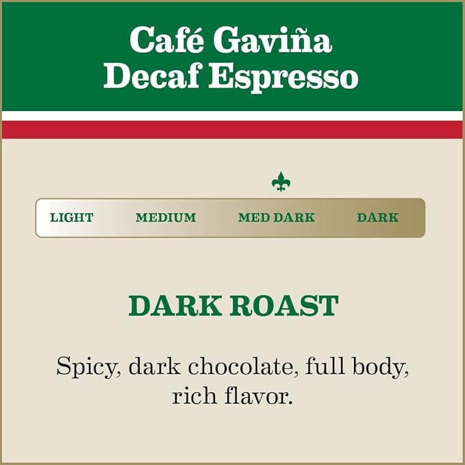 Café Gaviña Decaf Espresso Roast, Extra Fine Ground, 100% Arabica, Dark Roast, 3 x 10 oz Cans