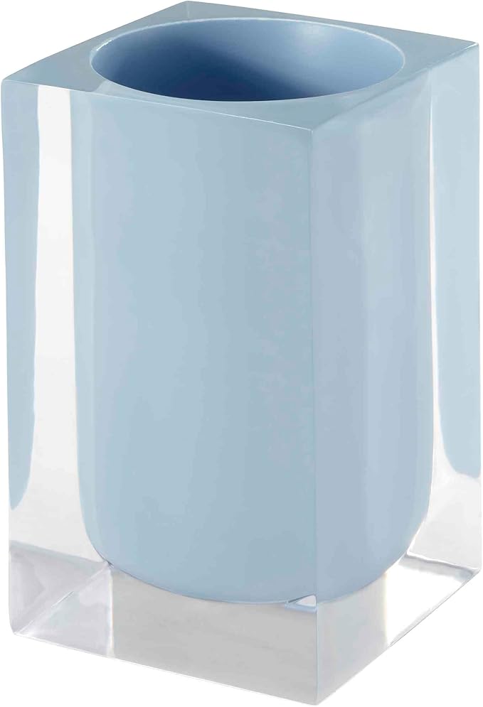 IZOD - Tumbler, Resin Multipurpose Countertop Accessories, Dorm Room Essentials, Modern Home Decor (Marina Collection, Blue)