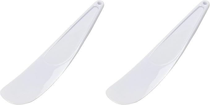 Chef Craft Select Plastic Viennese Baking Spatula, 9.25 inches in Length, White (Pack of 2)
