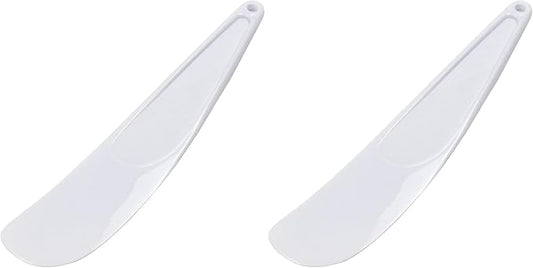 Chef Craft Select Plastic Viennese Baking Spatula, 9.25 inches in Length, White (Pack of 2)
