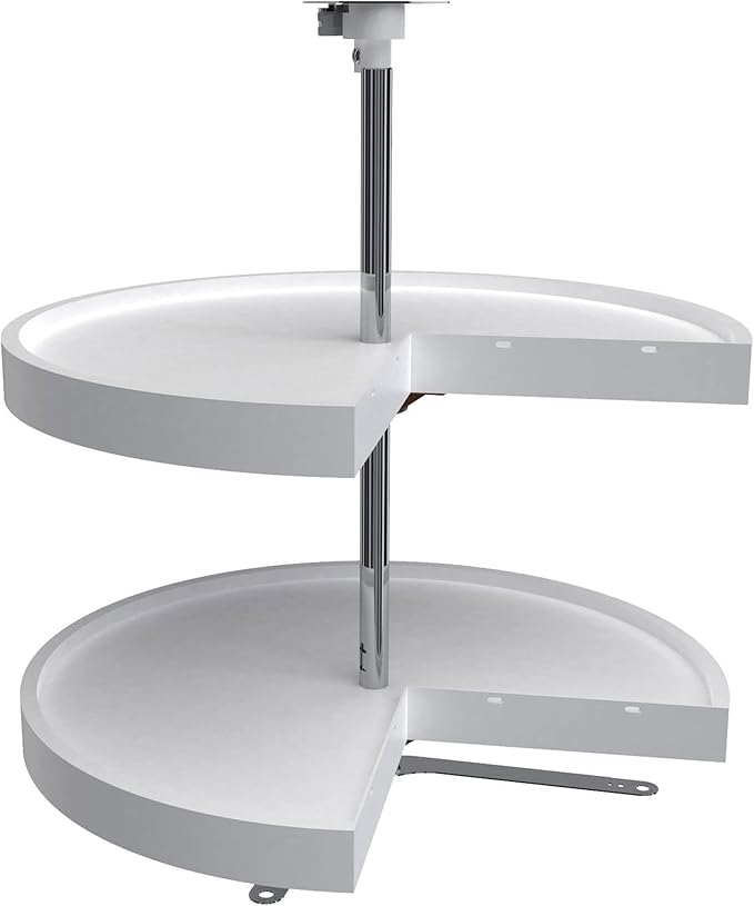 Rev-A-Shelf 24" Pie-Cut Lazy Susans 2-Shelf, White