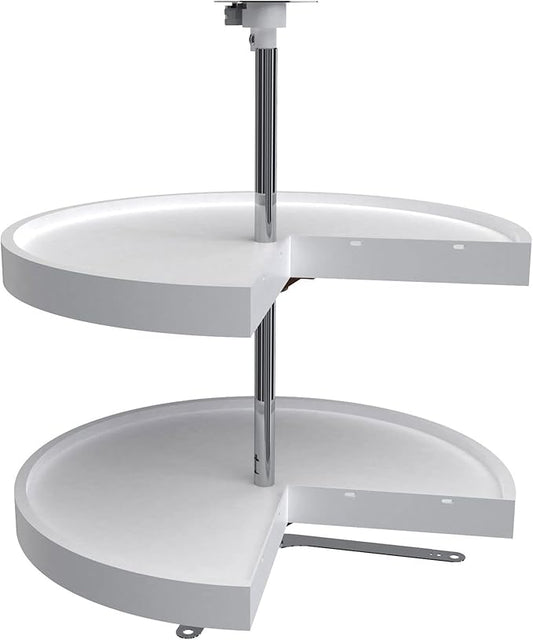 Rev-A-Shelf 24" Pie-Cut Lazy Susans 2-Shelf, White