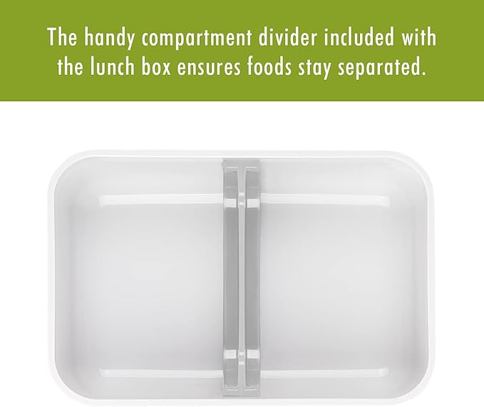 ZWILLING Fresh & Save Plastic Lunch Box, Airtight Food Storage Container, Meal Prep Container, BPA-Free, White - Large