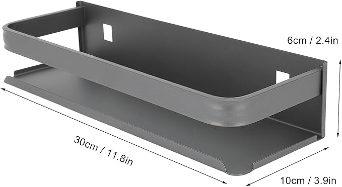 Tyenaza Bathroom Rack, Muti Purpose Floating Shelves Wall Mounted Wall Storage Shelves for Bedroom Living Room Bathroom Kitchen (30cm)