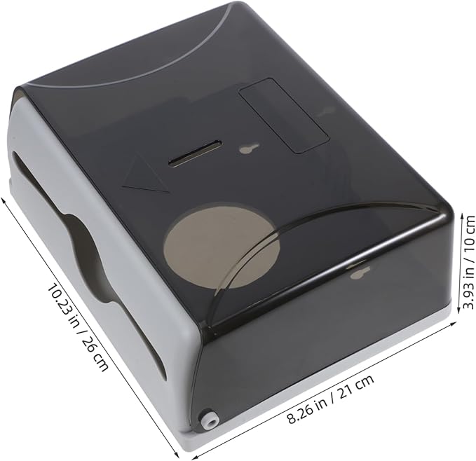 Wall-Mounted Touchless Paper Towel Dispenser for Bathroom Kitchen and Hotel Black Hand Towel Holder Easy Access for Commercial Use Suitable for Wall Surface
