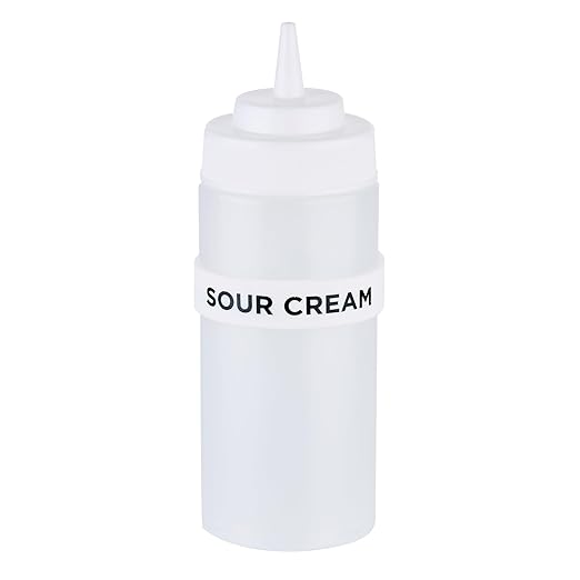 Restaurantware Silicone Squeeze Bottle Band 10 Count 2.75 Inch Dishwasher Safe Condiment Identification Band, Sour Cream White Non-Slip Label Band for Condiment Labeling at Restaurants, Food Trucks