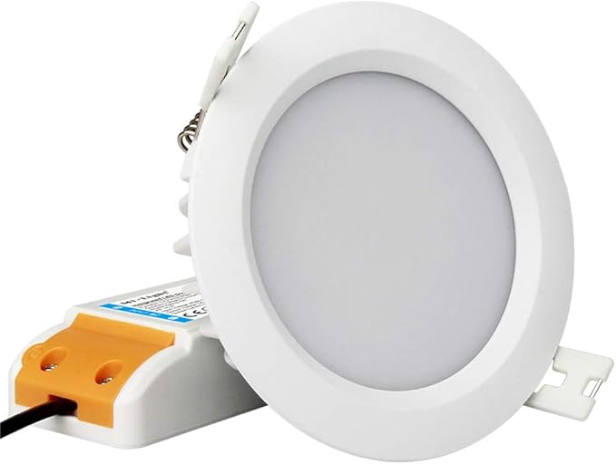 LGIDTECH FUT063 Miboxer RGB CCT 6W LED Recessed Ceiling Downlight 4 Inch AC100-240V IP54, Smartphone APP Control Via WL-Box2 Gateway(Sold Separately)