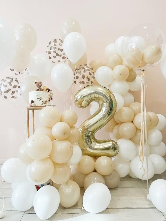 Number 6 Balloon 40 Inch, 6 7 Six Seven Birthday Decorations, 6th Birthday Balloon for Boy Girl, Light Gold 16 60 61 65 Numbers Balloons Graduations Anniversary Supplies