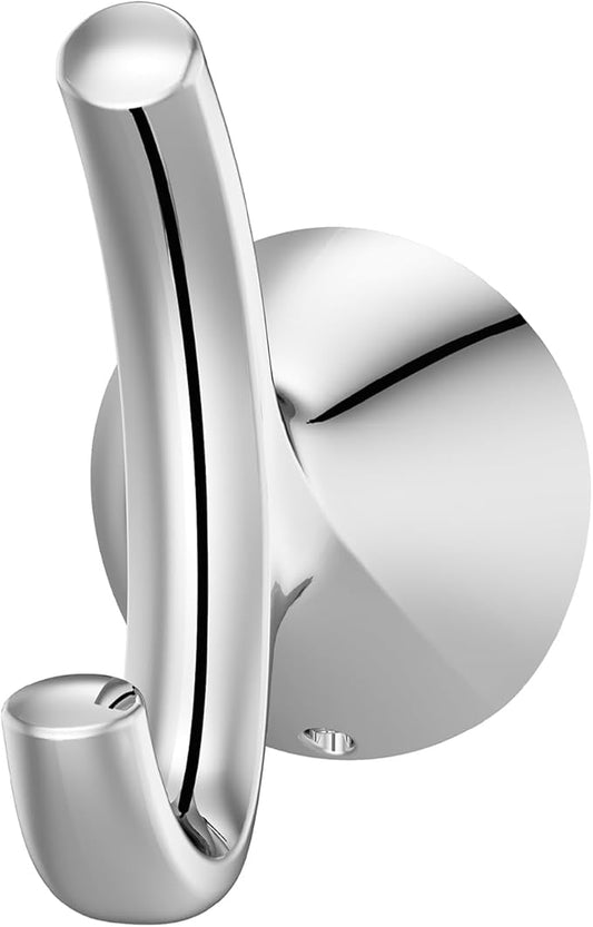Pfister Willa Towel Hook, Bathroom Towel Hook, Wall-Mounted, Screw-In, Polished Chrome Finish, BRHWLL0C