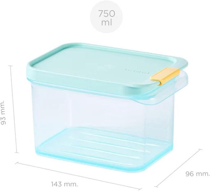 LocknLock Freezer Fit Plastic Freezer Containers | Airtight Stackable Food Storage for Meal Prep | Microwave & Dishwasher Safe | BPA Free Freezer Container with Lid, 750ml