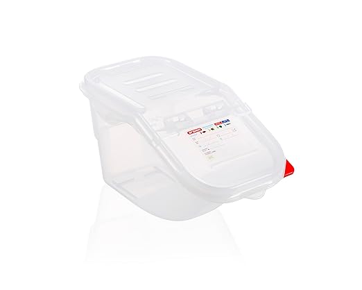 Araven Ingredient Bin, Storage Container for Large Quantity Ingredients, Use in Commercial or Home Kitchen, 1.8 Gallons, 6 Count, White