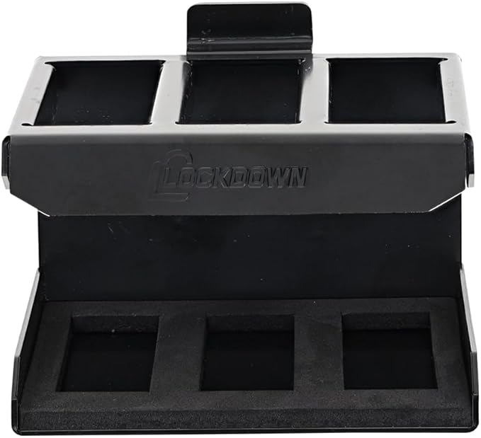 Lockdown Securewall MSR15 Magazine Rack with 3 Mag Capacity, Powder Coating, and Universal Fit for Organization, Gun Room, Storage
