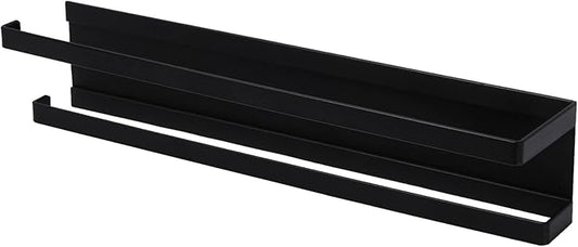 Household Essentials Metal Magnetic Paper Towel Holder, Black