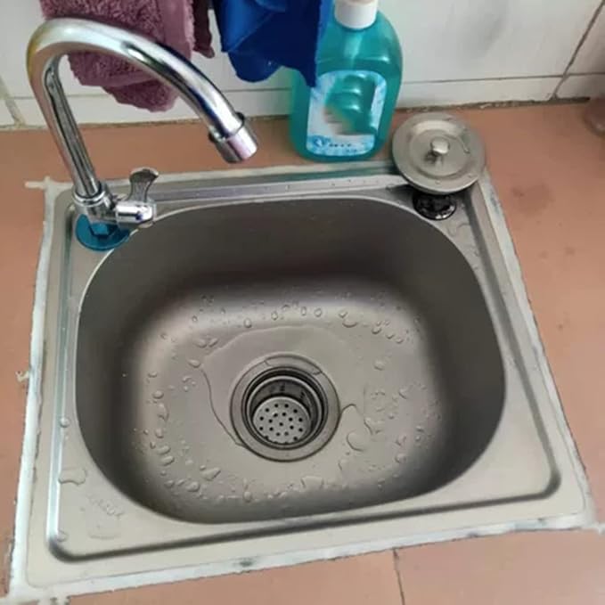 Stainless Steel Wall Hung Sink, Small Kitchen Sink, Commercial Wall Mount Sink for Restaurants, Stores, Bars and Home(Silver D(37x32cm)