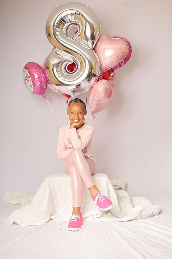 40 Inch Birthday Balloons 28 Number Baloons for Happy Birthday Decorations Party Supplies, Silver Balloons for Celebration, Graduation, Photo Prop