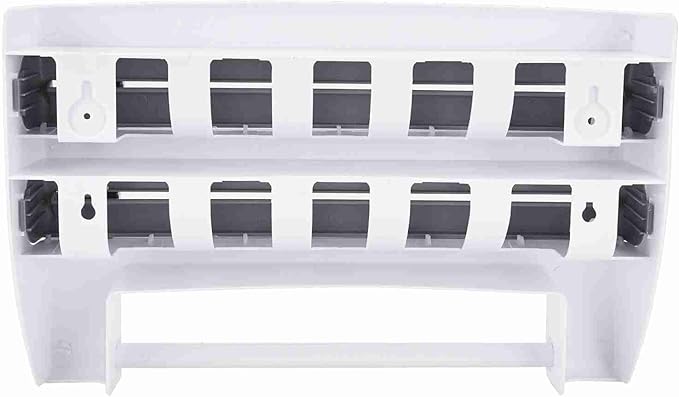 Kitchen Tool Cling Film Cut Wall Mount Storage Rack, Elegant and Convenient Paper Towel Holder for Modern Kitchen, Suitable for Foil Film Storage (Grey White)