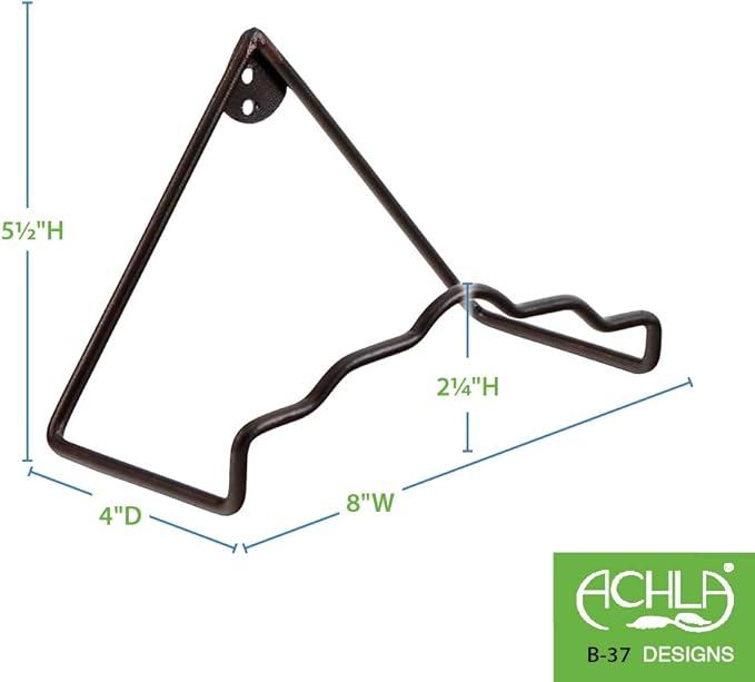 Achla Designs B-37 Plate Wall Hanger Bracket, Large, 2-Pack