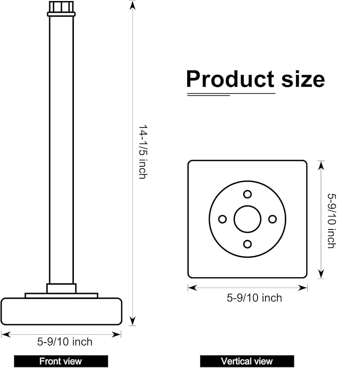 HouseAid Industrial Pipe Paper Towel Holder Stand, Free-Standing Farmhouse Kitchen Towel Holder, Rustic Paper Towel Rack for Countertop, Matte Black