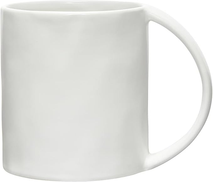 Santa Barbara Design Studio Artisan Ceramic Wide Handle Coffee Mug, 16-Ounce, Matte White