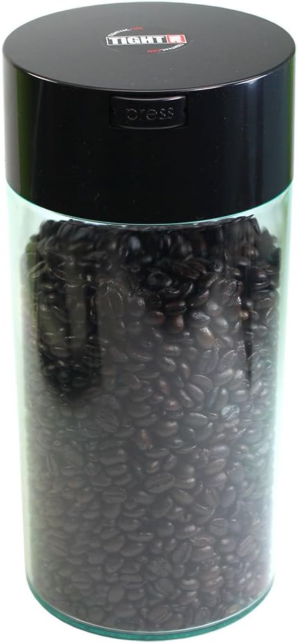 Tightvac - 5oz to 24 Ounce - Patented Airtight Container | Multi-use Vacuum Container Works as Smell Proof Containers for Herbs and Dry Goods. Green Clear