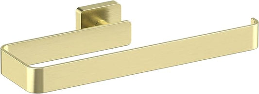 KIBI Blaze 10-Inch Bathroom Towel Bar – Solid Brass, Wall Mounted Hand Towel Holder, Sleek Modern Design, Rust-Resistant, Perfect for Bathroom, Vanity & Kitchen Sink Area (Brushed Gold) (KBA16)