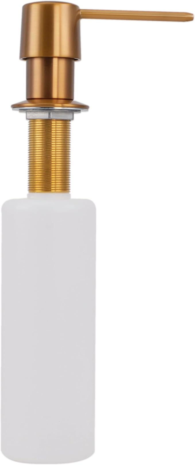 Westbrass D2171-18 Heavy Duty Contemporary Kitchen Sink Deck Mounted Liquid Soap/Hand Sanitizer Dispenser with Refillable 12 oz Bottle, Brushed Bronze