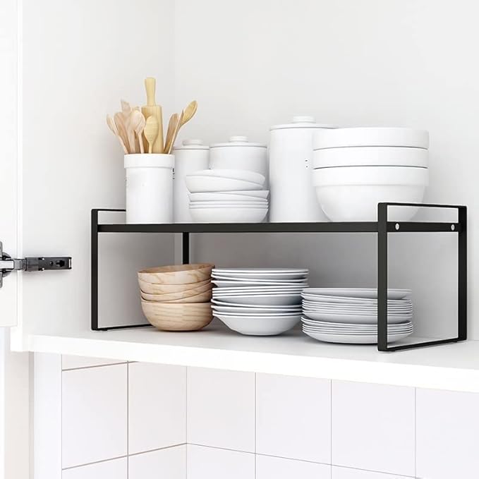 Kitchen Storage Rack Kitchen Dish Drying Rack Tableware Bowl Seasoning Spice Jar Over Sink Storage Holder Organization Shelf Storage Shelves (Color : 50 x 18.5cm) (50 x 18.5cm)