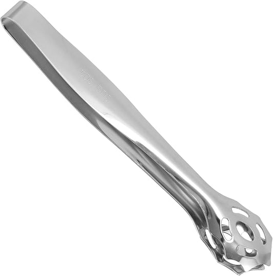 PRETYZOOM Stainless Steel Food Serving Tong Cat Face Grill Bbq Kitchen Tongs for Bread Steak Baking 1pcs