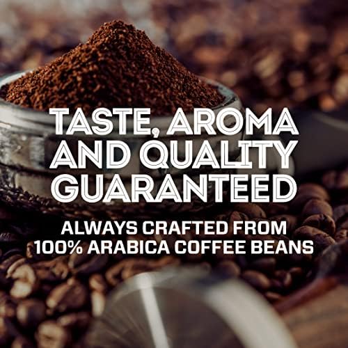 Eight O'Clock Coffee Dark Italian Espresso, Dark Roast, Ground Coffee, 100% Arabica, Kosher Certified, 18 Ounce (Pack of 6)