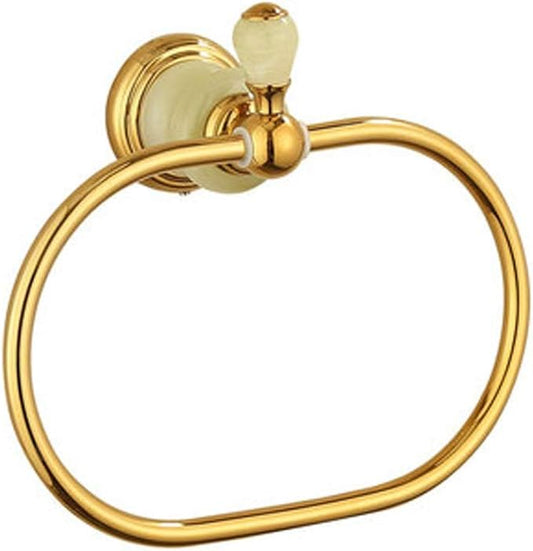 Oval Towel Antique Brass Hanger Hand Holder for Bathroom Kitchen Accessories Wall Mounted
