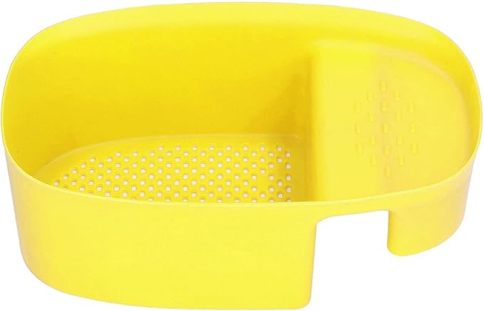 aqxreight Sink Drain Basket Household Saddle Shaped Mesh Strainer Kitchen Waste Vegetable Fruits (Yellow)