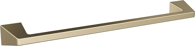Amerock BH36003BBZ | Golden Champagne Towel Bar | 18 in (457 mm) Towel Rack | Blackrock | Bathroom Towel Holder | Bathroom Hardware | Bath Accessories