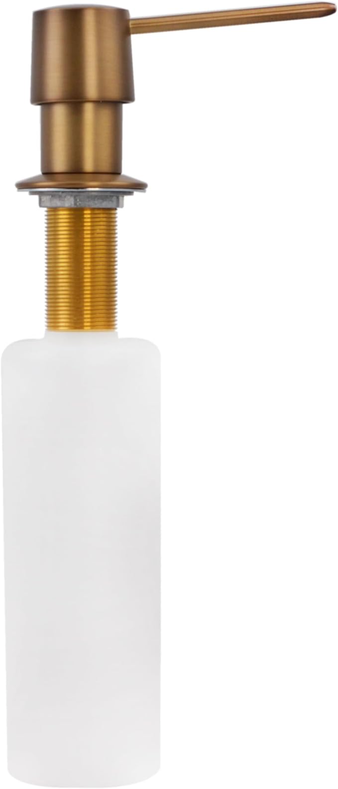 Westbrass D2171-19 Heavy Duty Contemporary Kitchen Sink Deck Mounted Liquid Soap/Hand Sanitizer Dispenser with Refillable 12 oz Bottle, Campagne Bronze