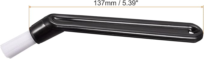 MECCANIXITY Coffee Machine Brush, 5" Length Nylon Head Black for Cleaning Espresso Machines, Grinders