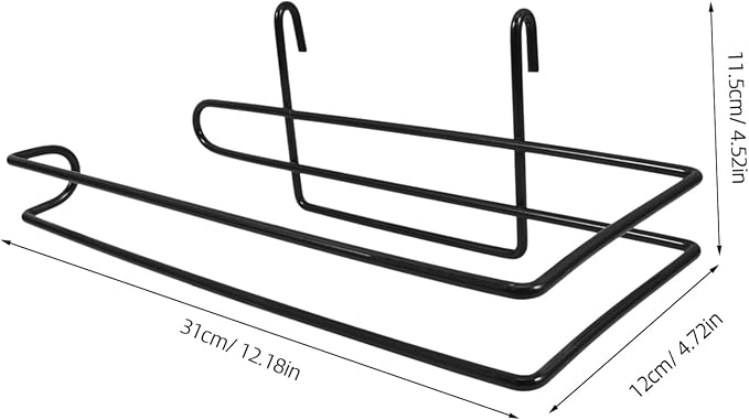Mobestech Hanging Paper Towel Holder Over Door Industrial Kitchen Towel Rack for Laundry Rooms