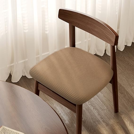 Newfashion Office Chair Seat Cover Universal Fit Stretch Washable Slipcover Protector for Desk Swivel Computer Chair (Camel)