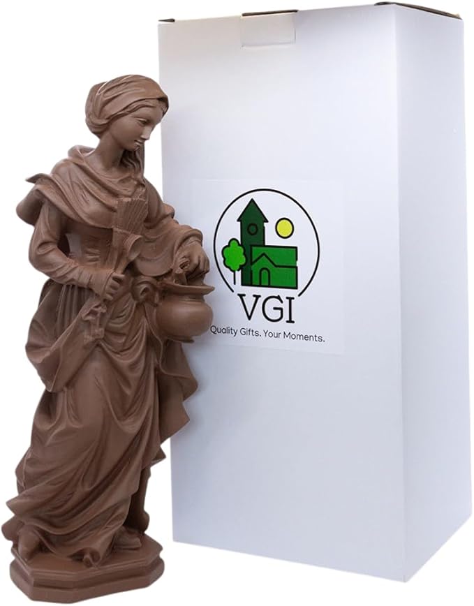 VGI Kitchen Madonna Resin Statue | Traditional Religious Decor for Kitchens and Dining Areas | Blessed Mother Art